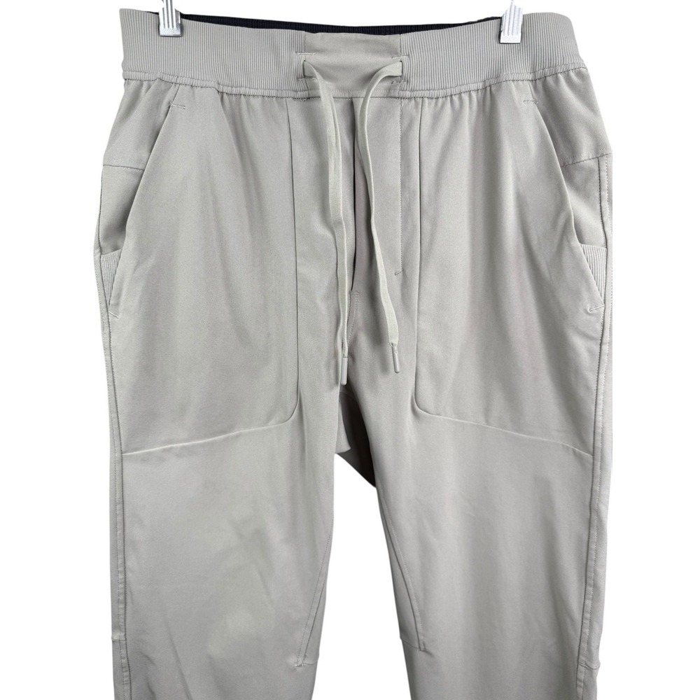 Lululemon Jogger Pants Women Small Beige 32 Tapered Cuffed Athletic Pockets Soft - Picture 4 of 10